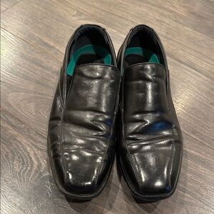 Ashford Hayes Black Leather Men's Loafers size 10.5 6:21